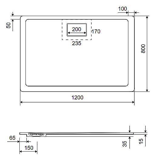 Душевой поддон Excellent Lavano 120x80 купить в интернет-магазине Sanbest