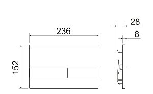 Унитаз подвесной Ceramica Nova Metric CN3007_1002M_1000 безободковый, с крышкой микролифт, с инсталляцией и кнопкой матовый хром купить в интернет-магазине Sanbest