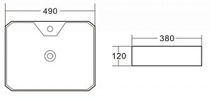 Раковина накладная Belbagno BB1387 купить в интернет-магазине Sanbest