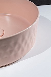 Раковина Allen Brau Fantasy Romb 36 4.11033.SM розовая матовая купить в интернет-магазине Sanbest