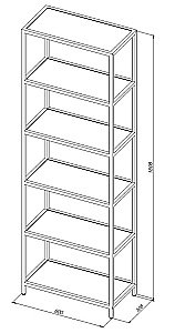 Стеллаж Allen Brau Liberty 60 1.33006.BB черный для ванной в интернет-магазине сантехники Sanbest