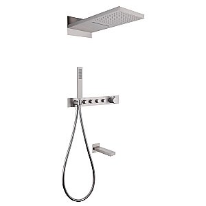 Душевая система Abber Rund AF8753SP сатин купить в интернет-магазине сантехники Sanbest