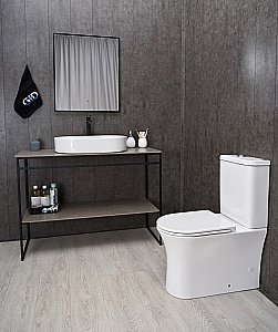 Раковина накладная Gid Lago 61 D1479 51203 белая купить в интернет-магазине Sanbest