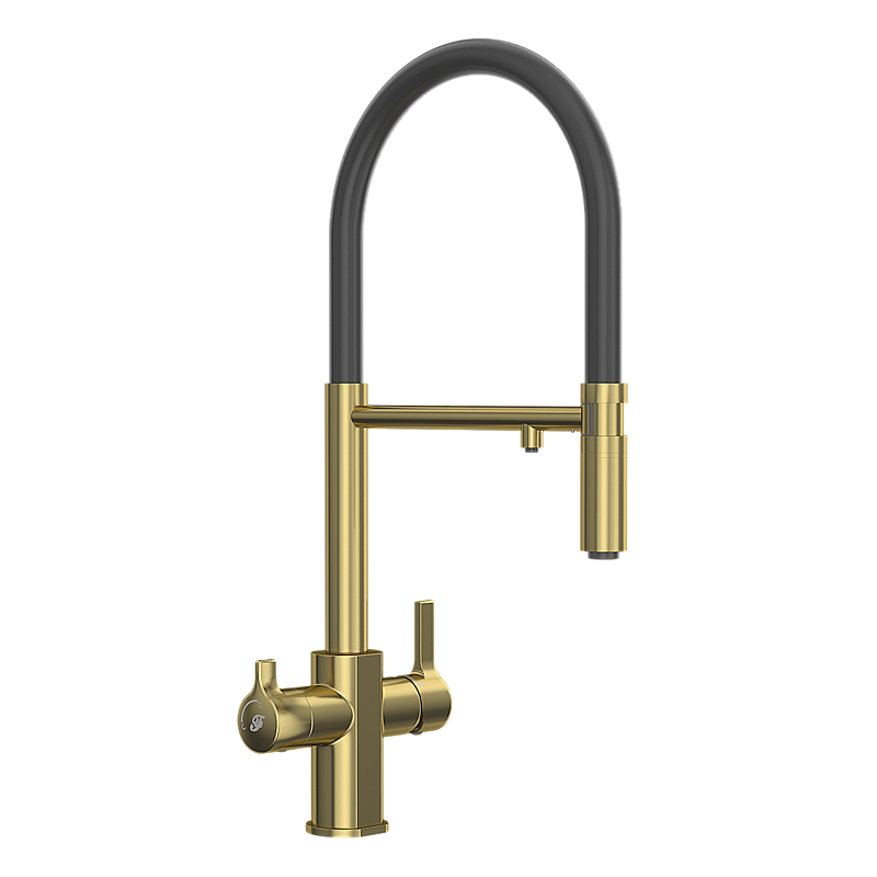 Смеситель для кухни Elghansa 56F5511-MattGold золото матовое купить в интернет-магазине сантехники Sanbest