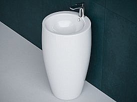 Раковина напольная Laguraty 0001K белая купить в интернет-магазине Sanbest