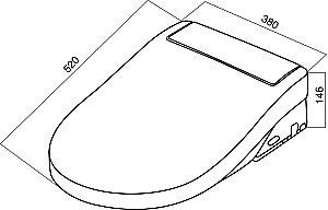 Крышка-биде AM.PM CCC7851WH купить в интернет-магазине Sanbest