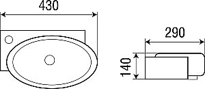 Подвесная раковина WeltWasser WW AISBACH 5011 43 белая купить в интернет-магазине Sanbest
