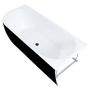 Ванна Aquanet Family Elegant B 180x80 3806-N-MW-MB черная матовая/белая матовая купить в интернет-магазине Sanbest