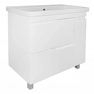 Тумба с раковиной Azario KANTRI 80/2 Н CS00097254 белая для ванной в интернет-магазине Sanbest
