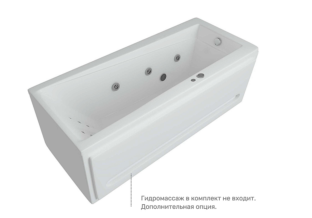 Ванна Aquatek Либра 150х70 LIB150-0000040 белая/слив справа купить в интернет-магазине Sanbest