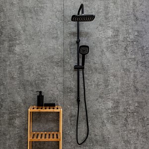 Душевая система Orange O-Shower OW04b черный матовый купить в интернет-магазине сантехники Sanbest