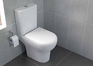 Унитаз напольный Vitra Zentrum open back 9012B003-7204 с бачком, с крышкой микролифт купить в интернет-магазине Sanbest