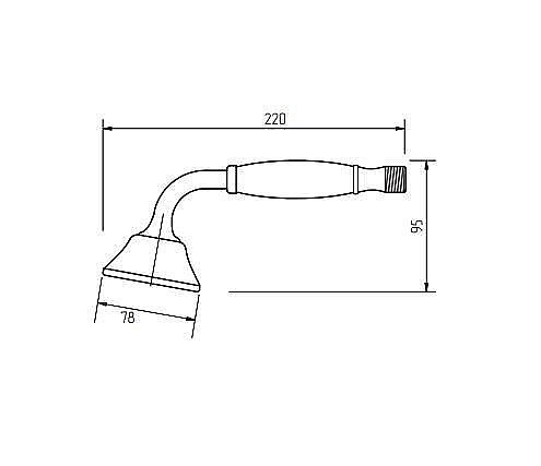 Душевая лейка Migliore Provance ML.PRO-8806.BR бронза купить в интернет-магазине сантехники Sanbest
