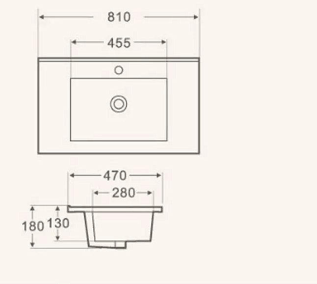 Раковина Azario LEON 81 AZ-7506-80А белая купить в интернет-магазине Sanbest