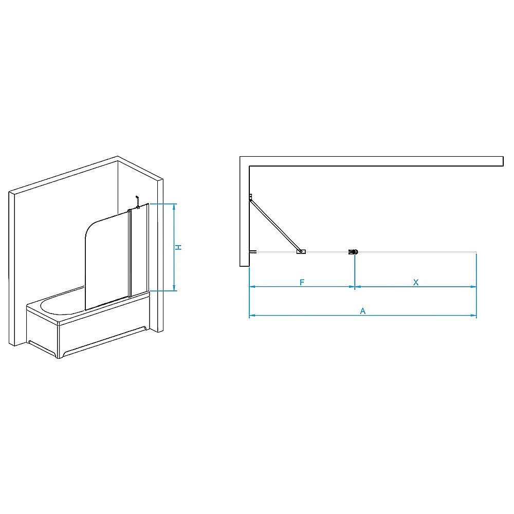 Шторка для ванны RGW Screens SC-011 351101112-11 120х140 стекло прозрачное/профиль хром купить в интернет-магазине Sanbest
