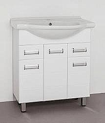 Тумба под раковину Style Line Ирис 75 белая купить в интернет-магазине сантехники Sanbest