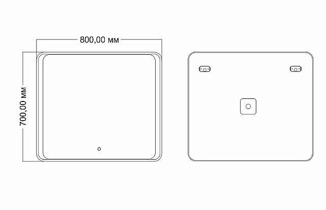 Зеркало Mixline Валерия 545521 80 в ванную от интернет-магазине сантехники Sanbest