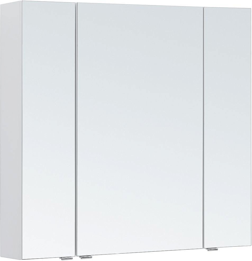 Зеркальный шкаф Aquanet Алвита new 90 белый матовый купить в интернет-магазине сантехники Sanbest