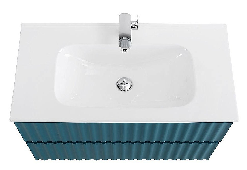 Тумба с раковиной Art&Max ELEGANT 100 аквамарин для ванной в интернет-магазине Sanbest