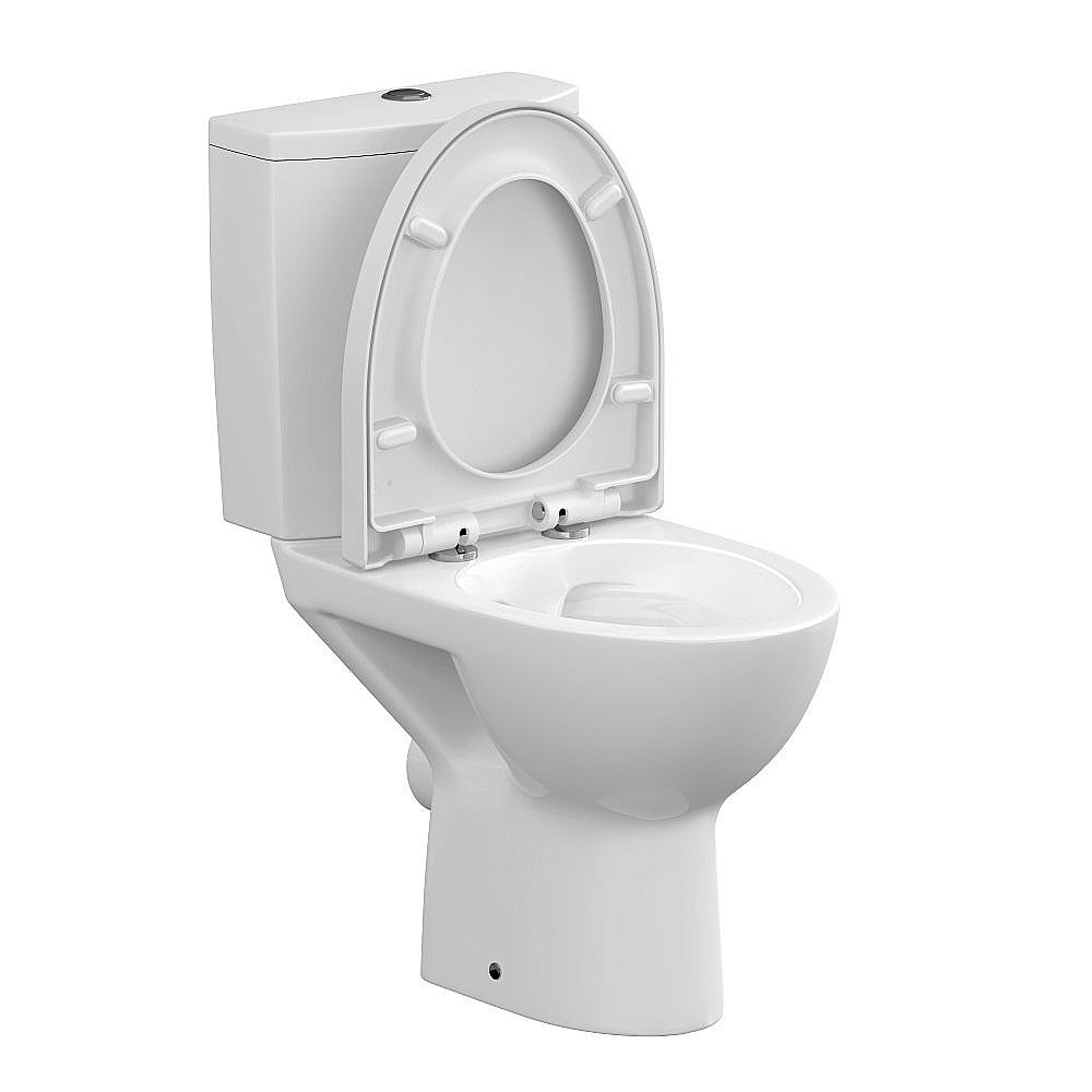 Унитаз Cersanit PARVA Clean On 011 3/6 DPL EO с крышкой микролифт, с бачком, безободковый купить в интернет-магазине Sanbest