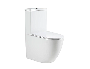 Унитаз напольный River MICHIGAN 640 WT 10000013714 белый, безободковый, с бачком, с крышкой микролифт, слив торнадо купить в интернет-магазине Sanbest