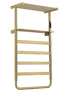 Полотенцесушитель электрический WONZON & WOGHAND DÜSSELDORF, Брашированное золото (WW-A208-BG) купить в интернет-магазине сантехники Sanbest