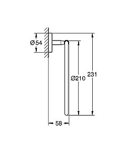 Полотенцедержатель Grohe BauCosmopolitan Neutral 40460001 купить в интернет-магазине сантехники Sanbest