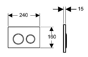 Кнопка смыва Boheme Chromo 659 купить в интернет-магазине сантехники Sanbest