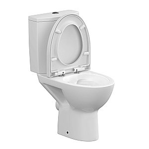 Унитаз Cersanit PARVA Clean On 011 3/6 DPL EO с крышкой микролифт, с бачком, безободковый купить в интернет-магазине Sanbest