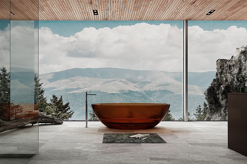 Ванна прозрачная ABBER Kristall AT9702Opal 180х85 купить в интернет-магазине Sanbest