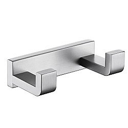 Крючок двойной ABBER Westen AA1750SP сатин купить в интернет-магазине сантехники Sanbest