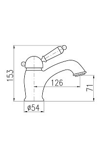 Смеситель для раковины Rav-Slezak LABE L527.5SM купить в интернет-магазине сантехники Sanbest