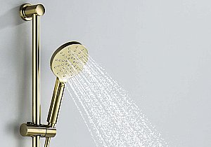 Душевой гарнитур Aquatek Оберон AQ2016BG золото шлифованное купить в интернет-магазине сантехники Sanbest