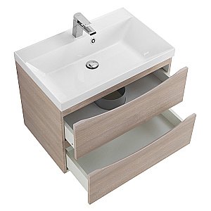 Тумба с раковиной Belbagno MARINO 65 подвесная Rovere Grigio для ванной в интернет-магазине Sanbest