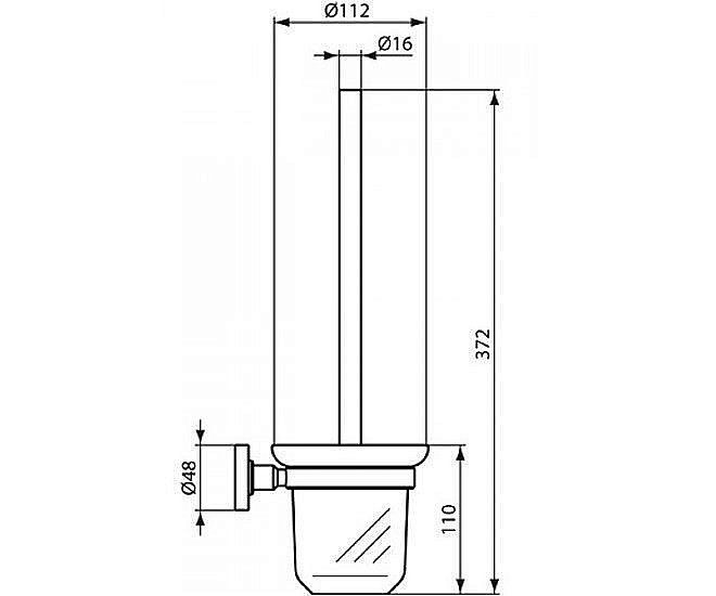 Туалетный ершик Ideal Standard IOM A9119AA купить в интернет-магазине сантехники Sanbest