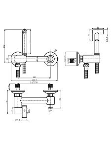 Гигиенический душ со смесителем WeltWasser HIGI R02 GL золото купить в интернет-магазине сантехники Sanbest