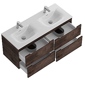 Тумба с раковиной BelBagno ETNA-1200-4C-SO-2-RW Rovere Moro для ванной в интернет-магазине Sanbest