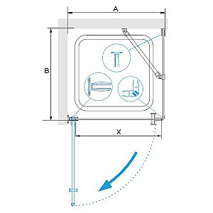 Душевая система RGW Shower Panels SP-6143-01 50140801-01 хром купить в интернет-магазине сантехники Sanbest
