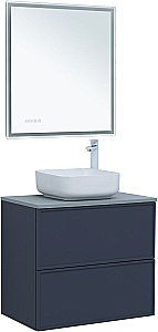 Тумба с раковиной Aquanet Арт 75 маренго для ванной в интернет-магазине Sanbest