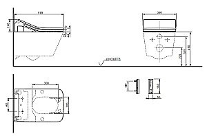 Унитаз подвесной TOTO SP CW522EY безободковый, слив торнадо купить в интернет-магазине Sanbest