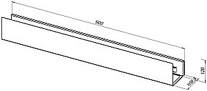 Полка Aquanet Магнум 302222 90 черная матовая купить в интернет-магазине сантехники Sanbest