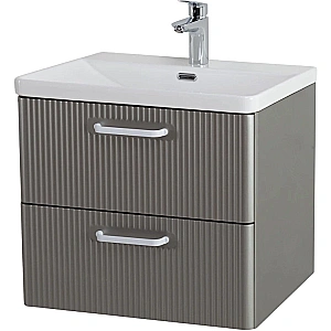 Тумба с раковиной BelBagno 50 DUE-500-2C-SO-SAT-P+BB-8076-3-50 сатин для ванной в интернет-магазине Sanbest