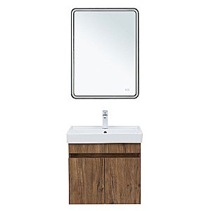 Тумба с раковиной Aquanet Оптима 60 344795+301803 дуб рустикальный для ванной в интернет-магазине Sanbest