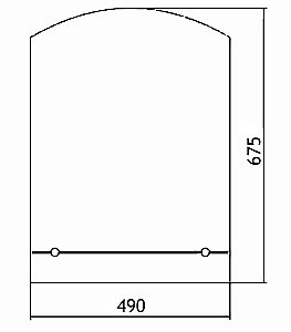 Зеркало LORANTO Шанс-люкс 49х67,5 фацет, с полкой в ванную от интернет-магазине сантехники Sanbest