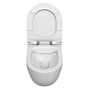 Унитаз подвесной VitrA Mia Round 9873B003-7205 с инсталляцией, с сиденьем микролифт, безободковый, белый купить в интернет-магазине Sanbest