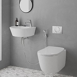 Смеситель для раковины PAINI Bios 05CR205/574 с гигиеническим душем, хром купить в интернет-магазине сантехники Sanbest