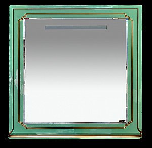 Зеркало Misty Praga 105x100 салатовая/ патина в ванную от интернет-магазине сантехники Sanbest