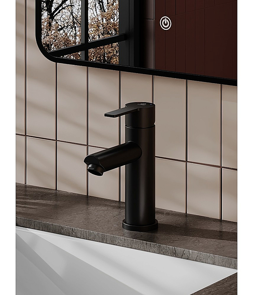 Cмеситель для раковины Agger Easy A3102144 черный матовый купить в интернет-магазине сантехники Sanbest