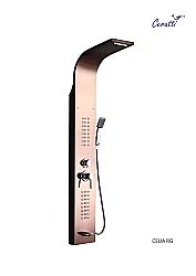 Душевая панель CeruttiSpa Celia RG 10406 розовое золото купить в интернет-магазине сантехники Sanbest