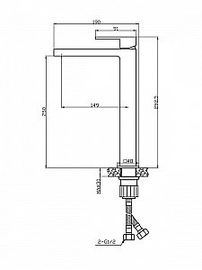 Смеситель для раковины Agger Great A2812100 хром купить в интернет-магазине сантехники Sanbest